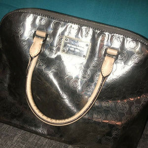 Michael Kors GRAYSON metallic silver mirror